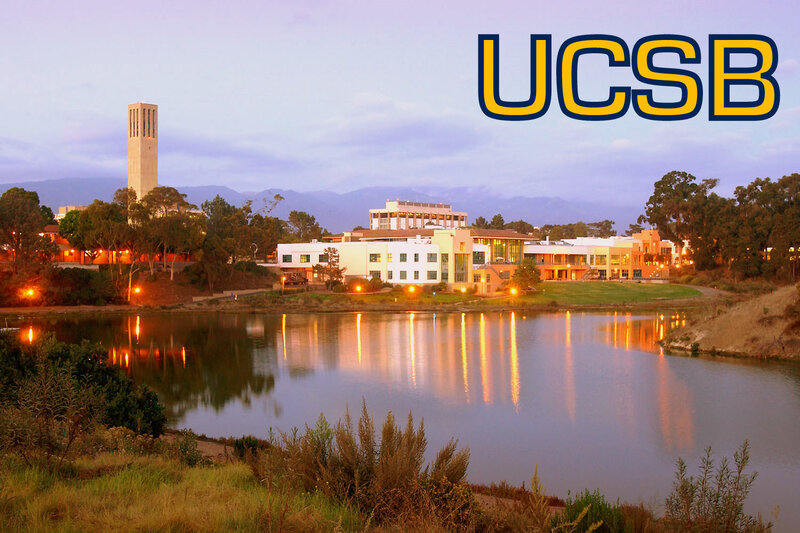 UCSB campus at dusk