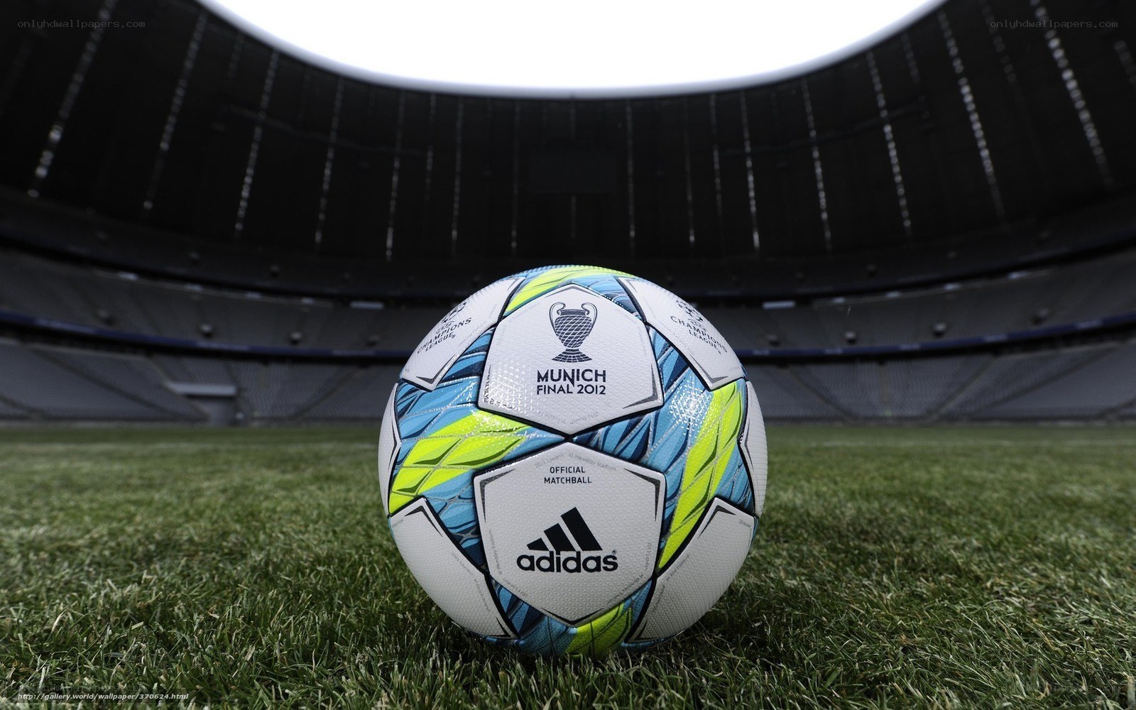 UEFA Champions League ball in stadium