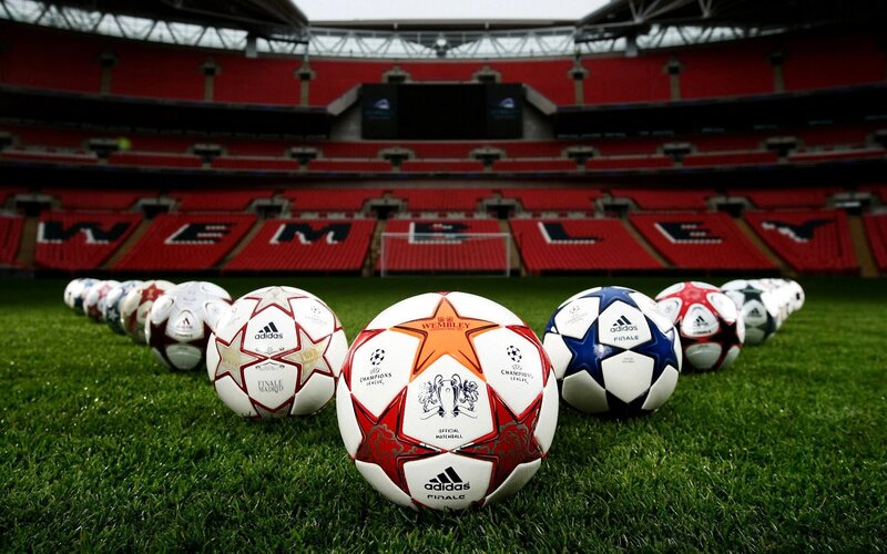 UEFA Champions League balls at Wembley