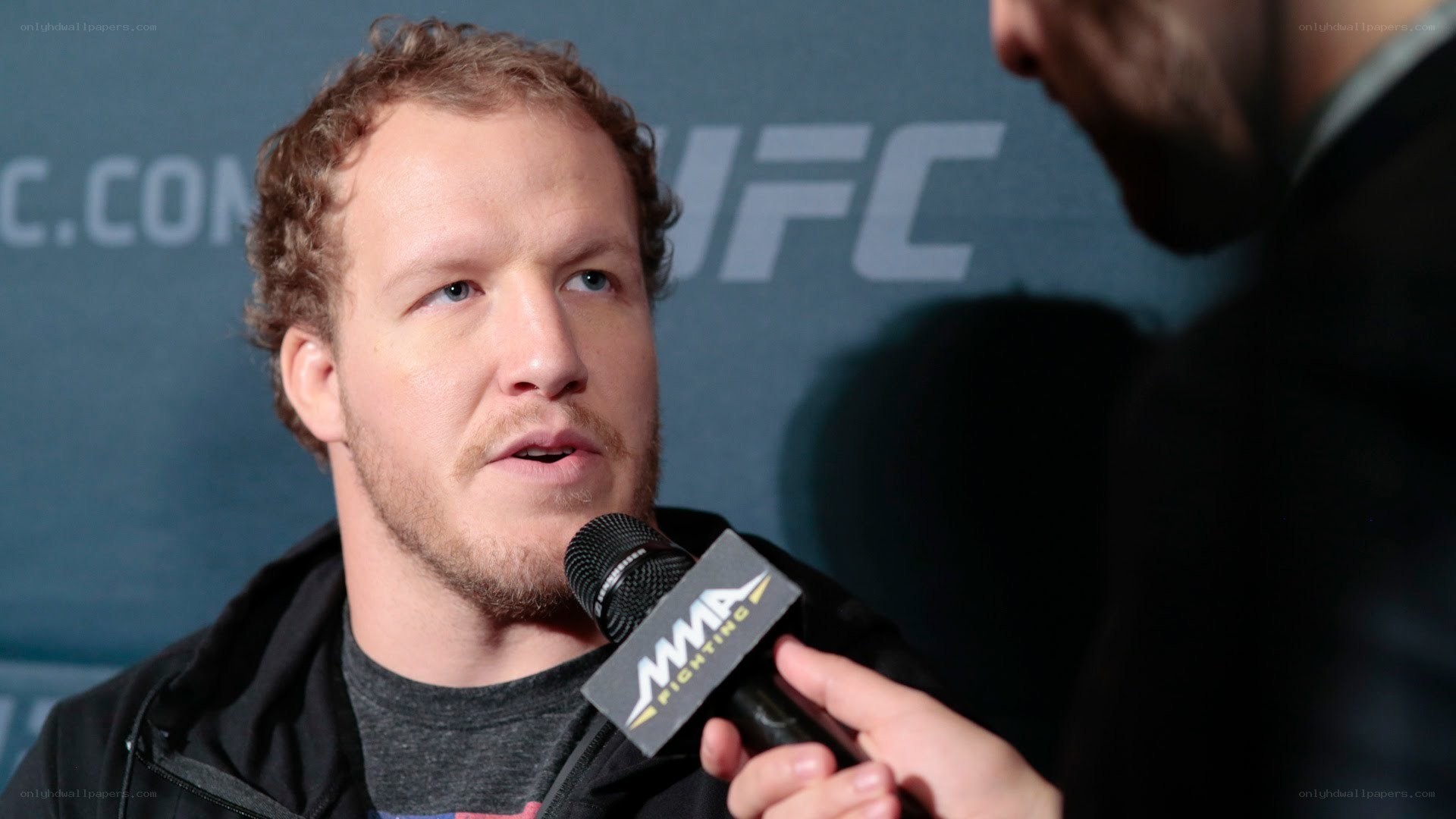 UFC fighter being interviewed