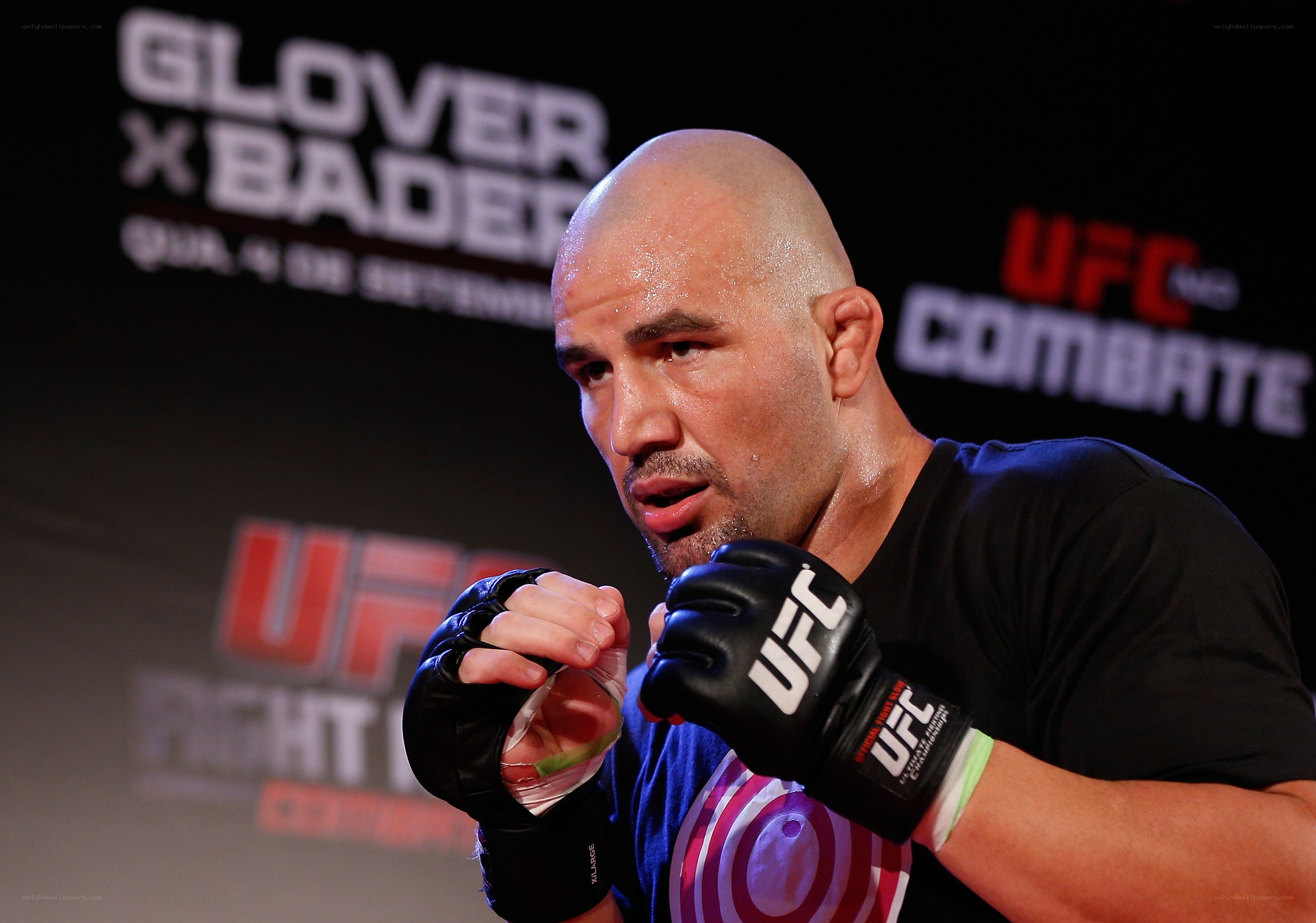UFC fighter in gloves