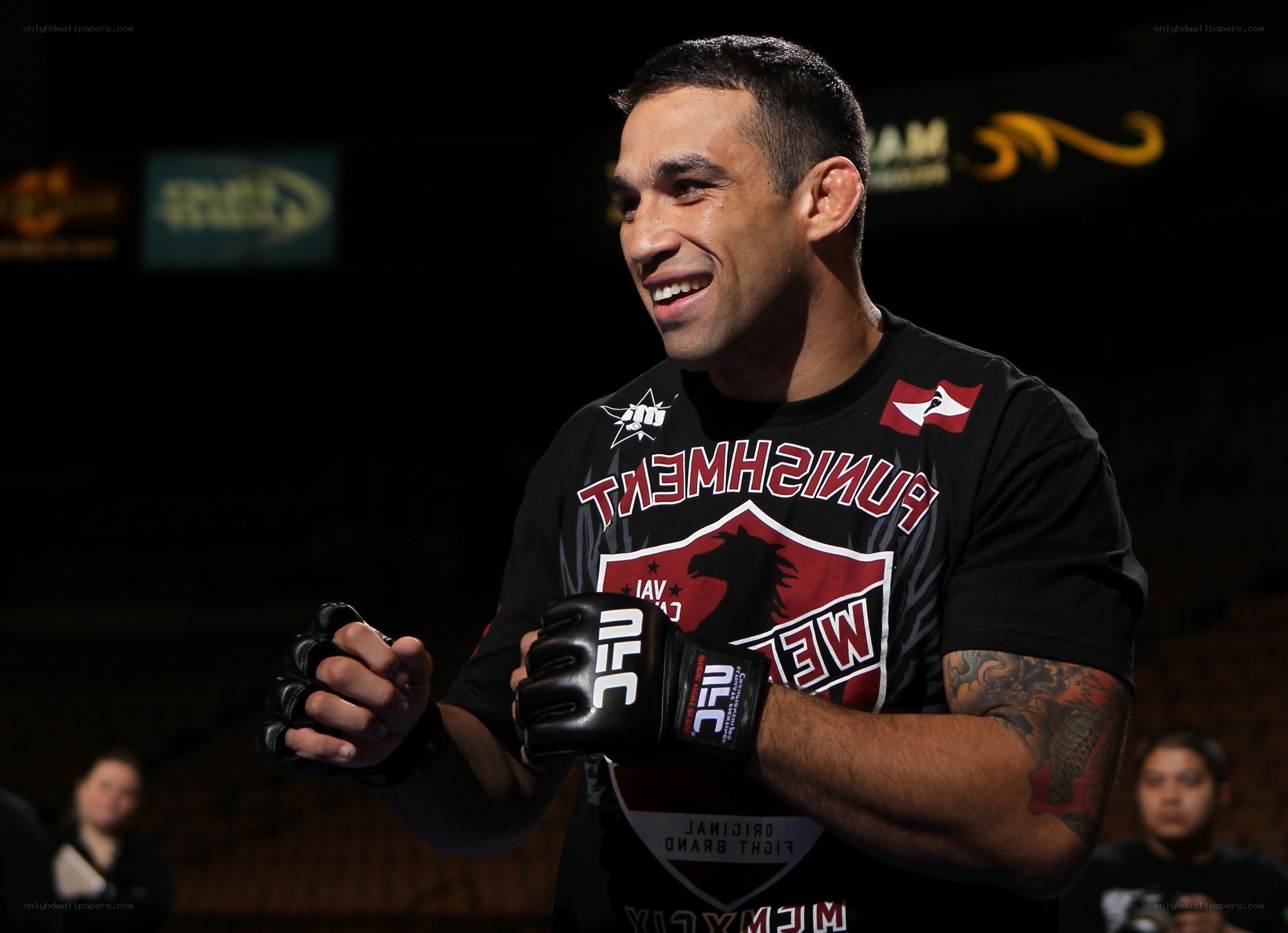 UFC fighter smiling