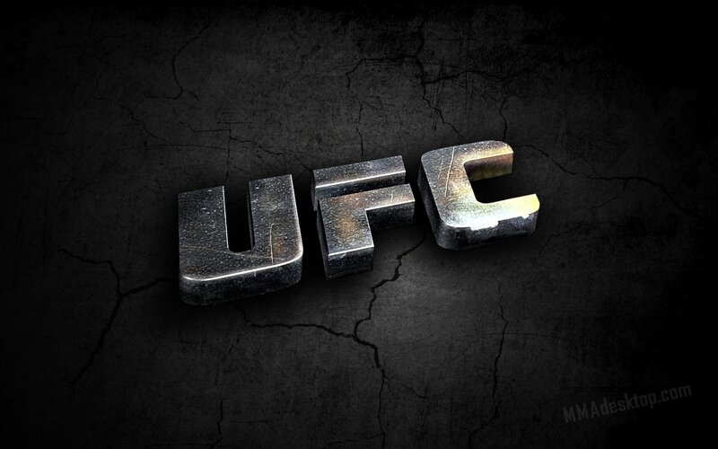 UFC logo on cracked surface