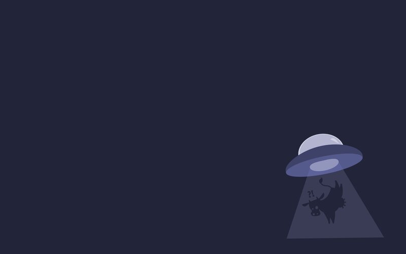 UFO Abducting Cow