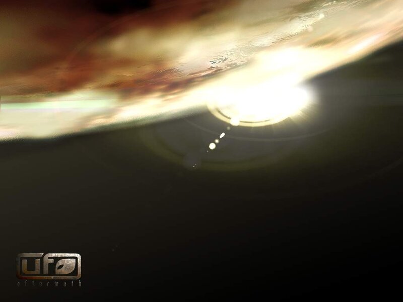 UFO Aftermath logo on dark background