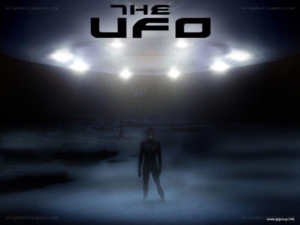 UFO landing scene