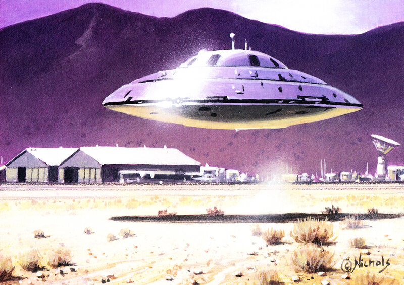 UFO over Desert Base