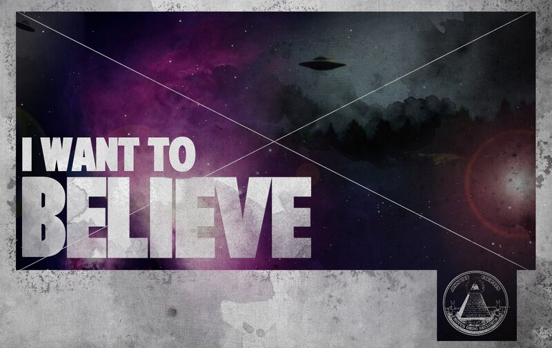 Ufo over Forest — Purple