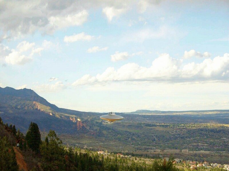 UFO over Mountain Valley