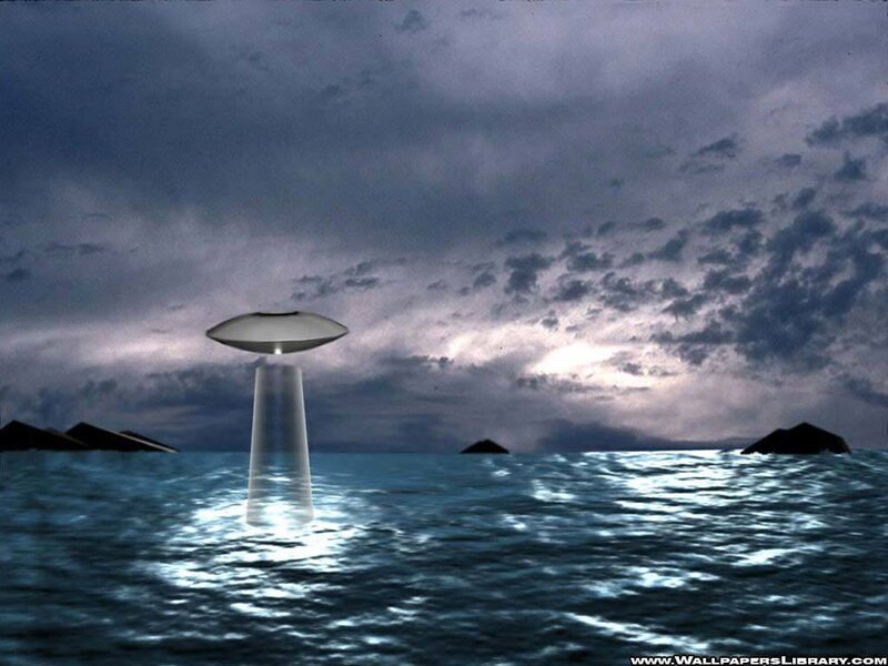 UFO over Ocean
