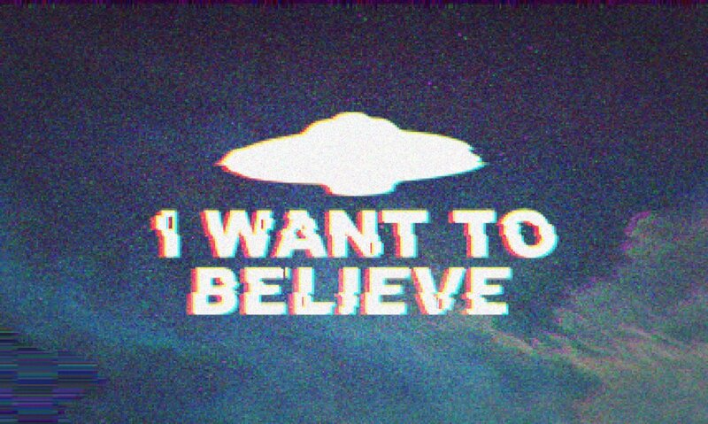 UFO over Text
