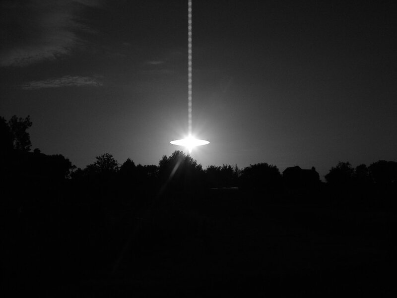 UFO over Trees — Black