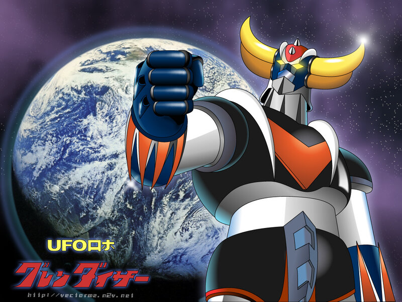 UFO Robot Grendizer in space