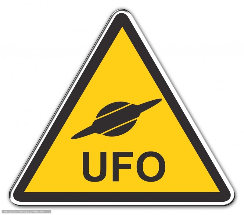 UFO warning sign