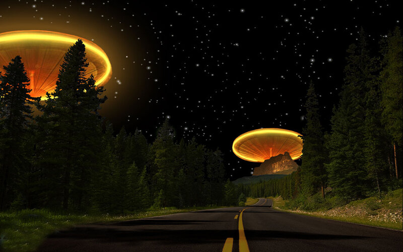 UFOs over Forest Road