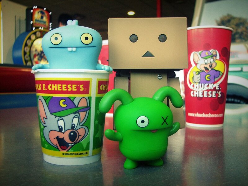 Ugly Dolls and Danbo at Chuck E. Cheese