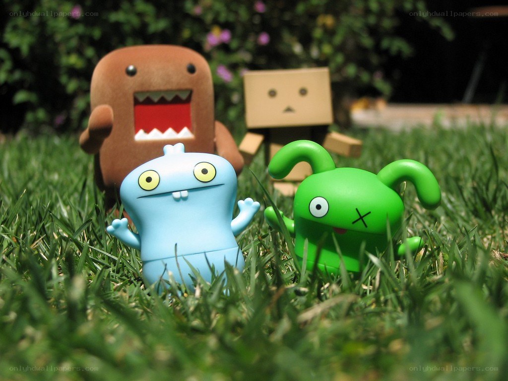 Ugly Dolls in the grass
