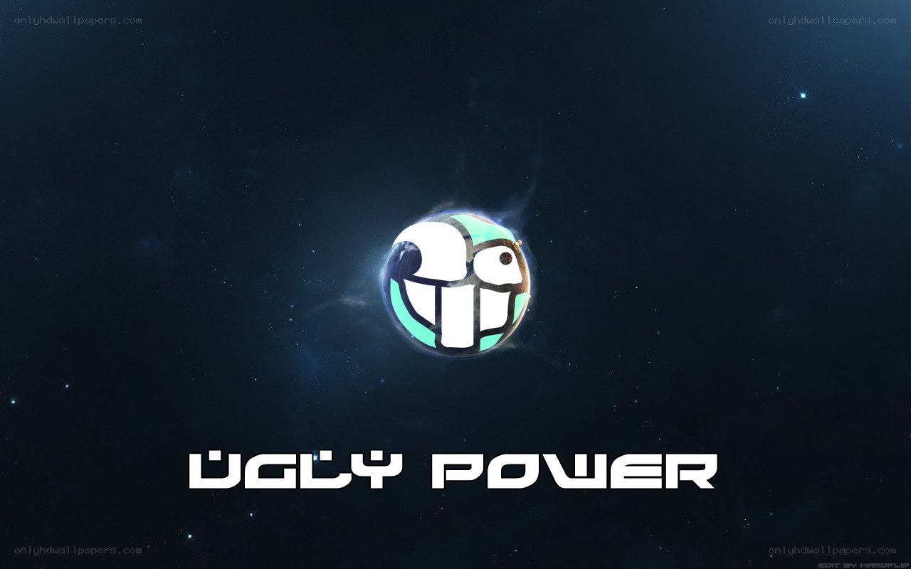 Ugly Power logo in space