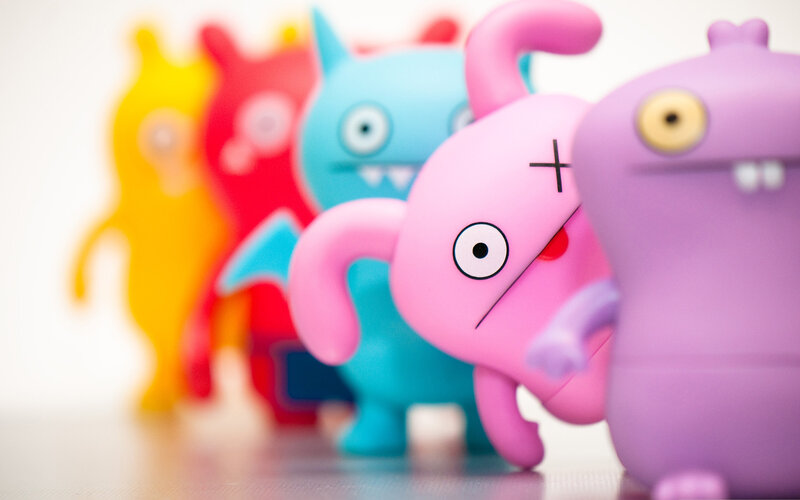 Uglydoll Figurines in Line