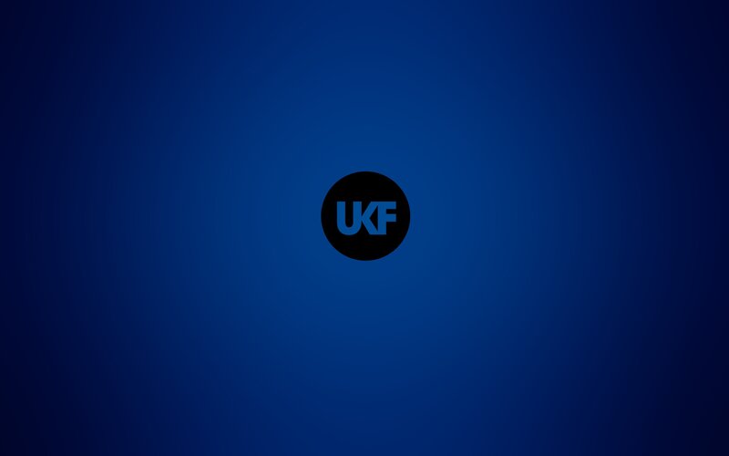 UKF Logo on Blue Background — Neutral