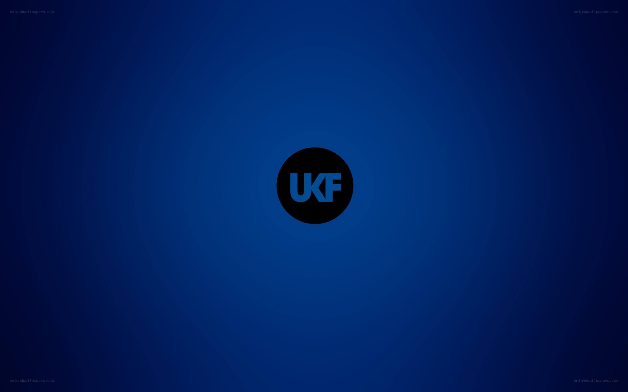 UKF logo on blue background