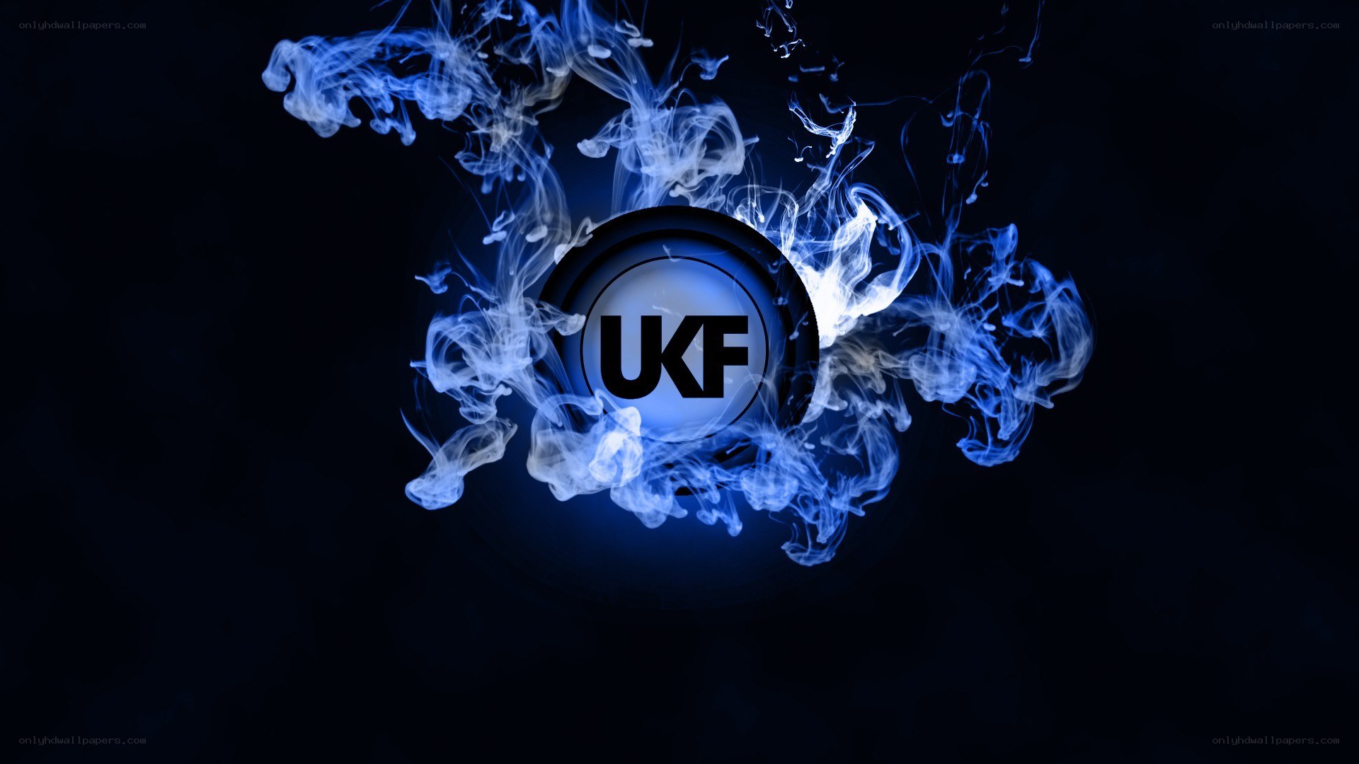 UKF logo with blue smoke