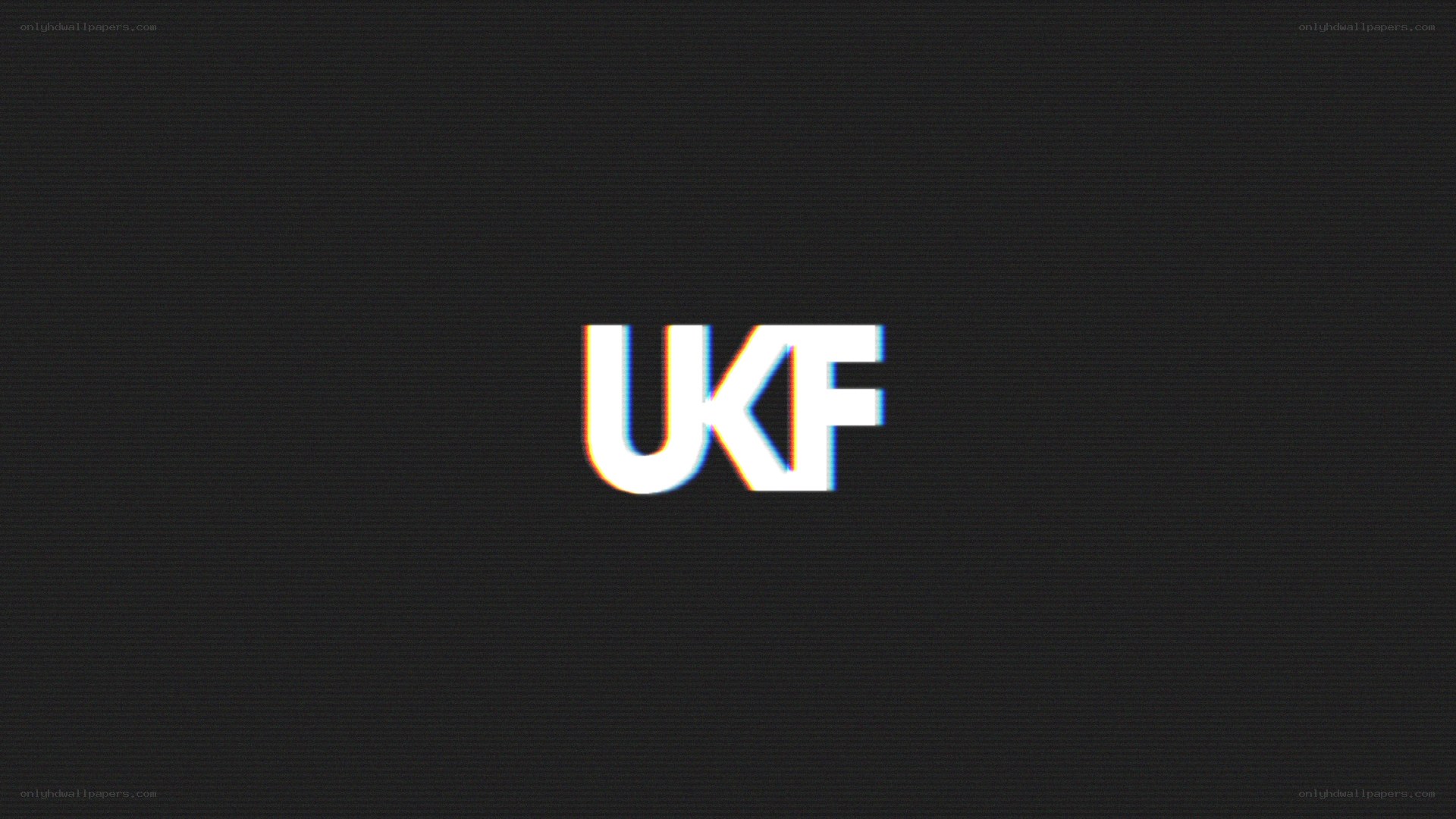 UKF logo with glitch effect