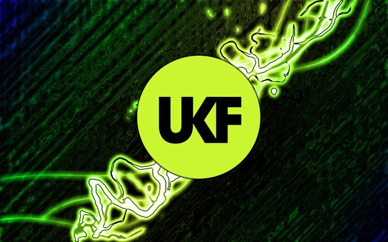 UKF logo with green energy effect