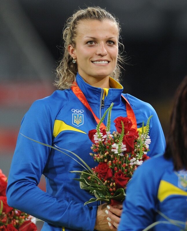 Ukrainian athlete with medal
