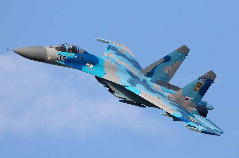 Ukrainian Fighter Jet — Blue, Dynamic