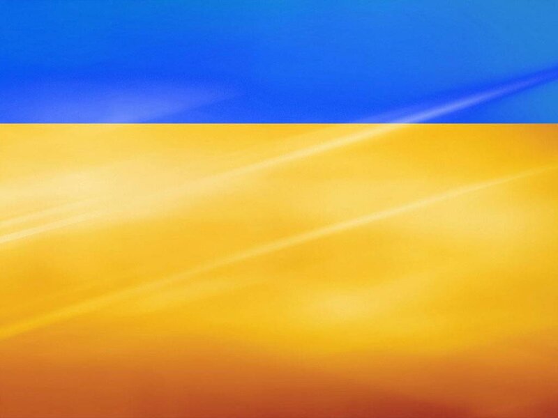 Ukrainian flag abstract design