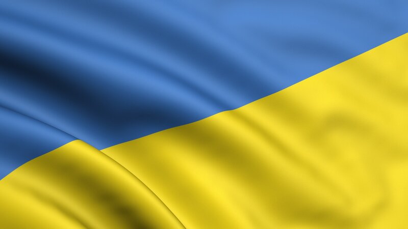 Ukrainian Flag — Blue, Proud, Photograph