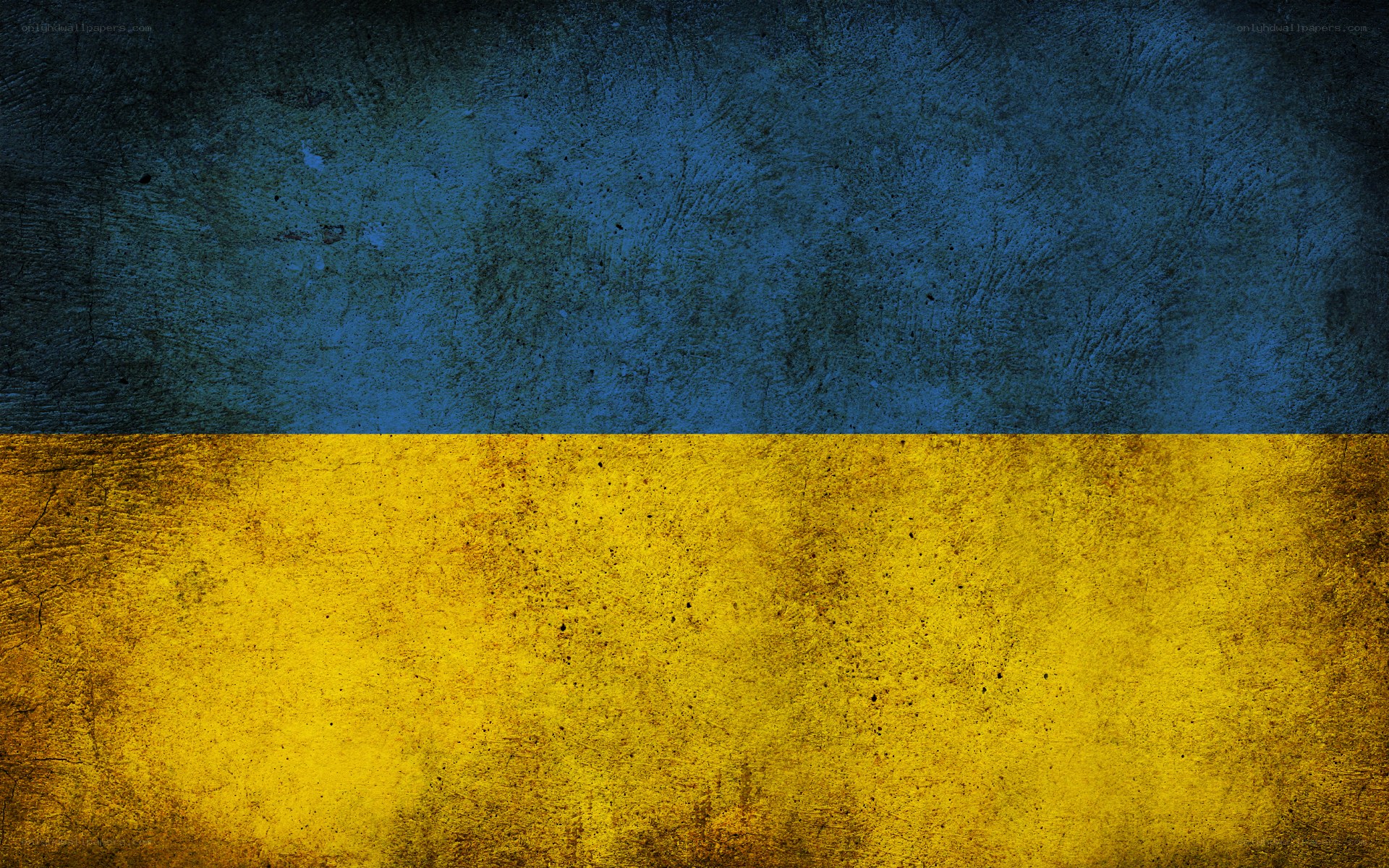 Ukrainian flag with grunge texture
