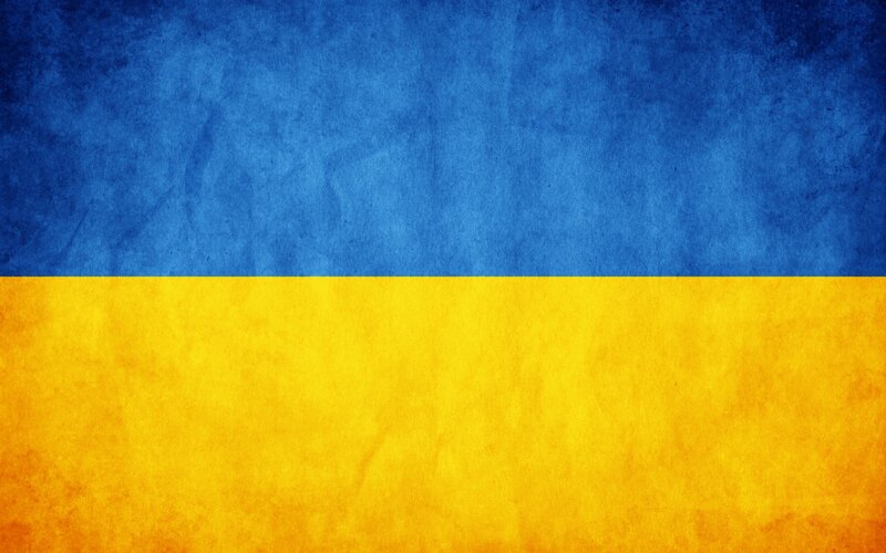Ukrainian flag with texture