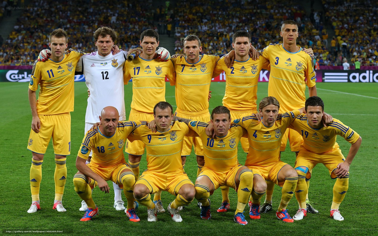 Ukrainian football team group photo