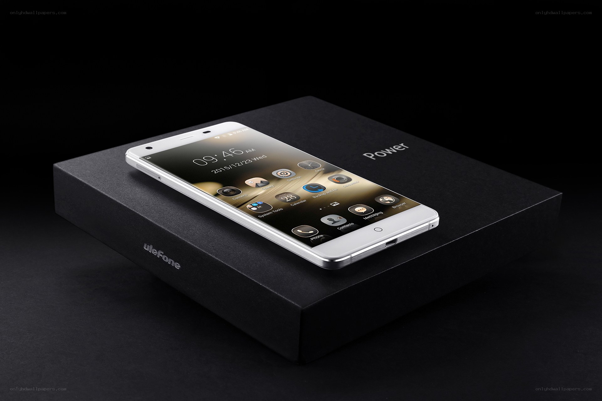 Ulefone Power smartphone on box