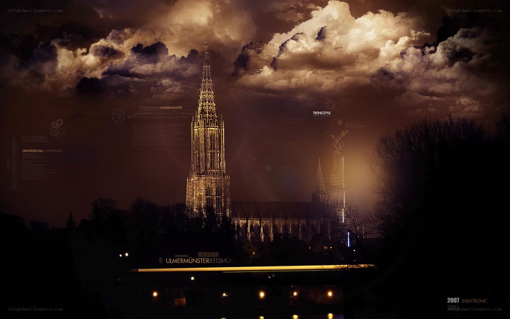 Ulmer Münster at night
