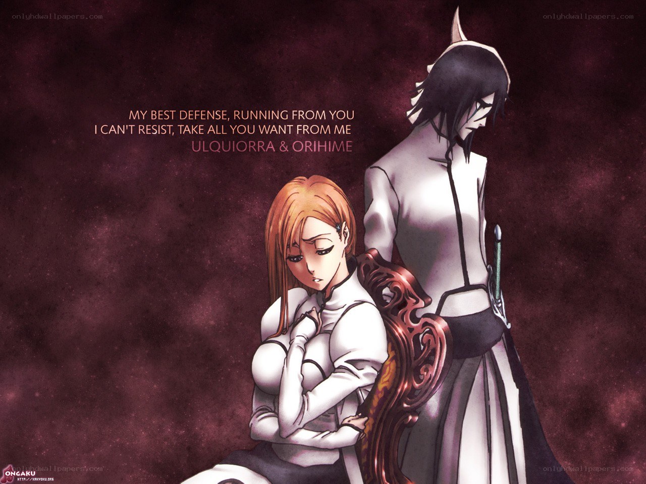 Ulquiorra and Orihime artwork