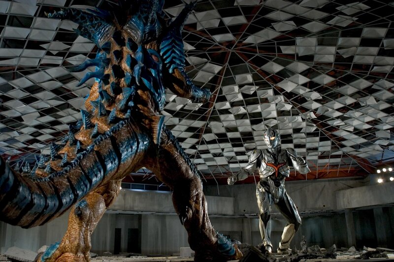 Ultraman faces kaiju monster