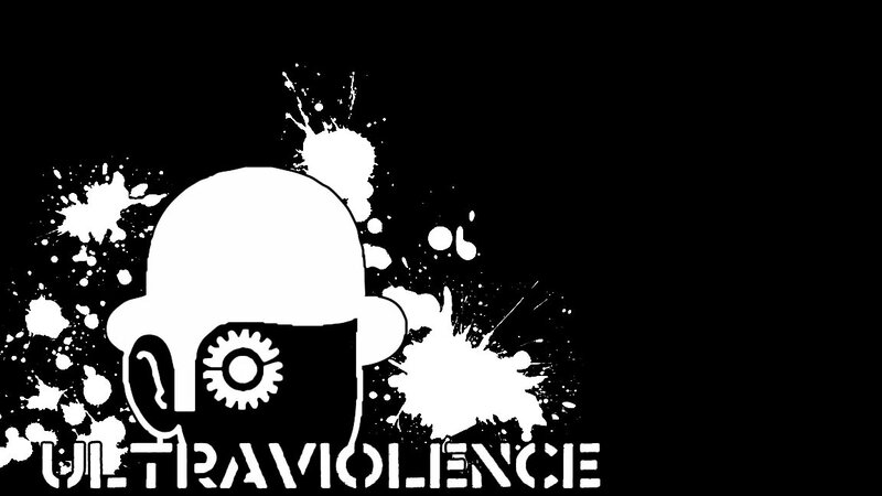 Ultraviolence logo with splatter