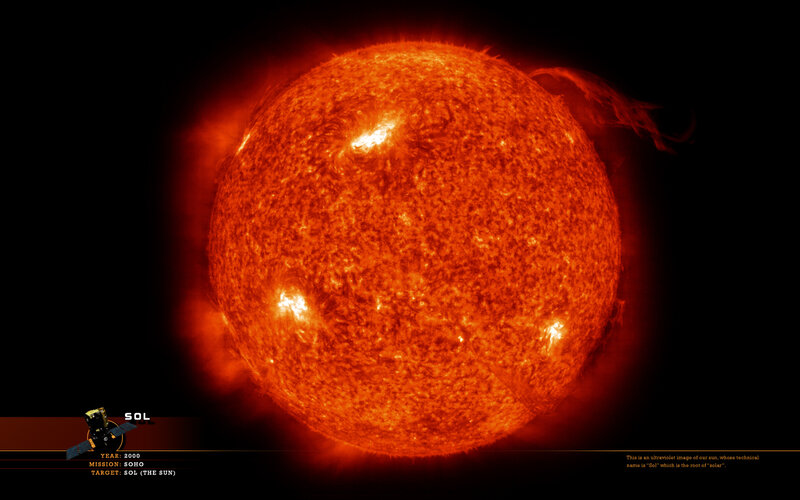 Ultraviolet image of the sun