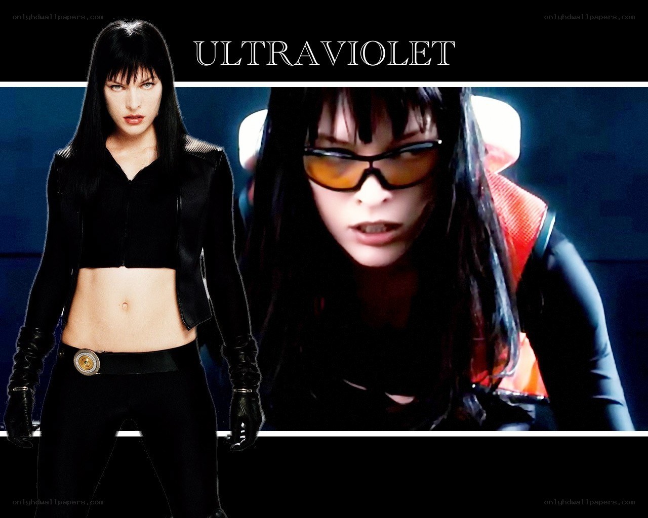 Ultraviolet movie character collage