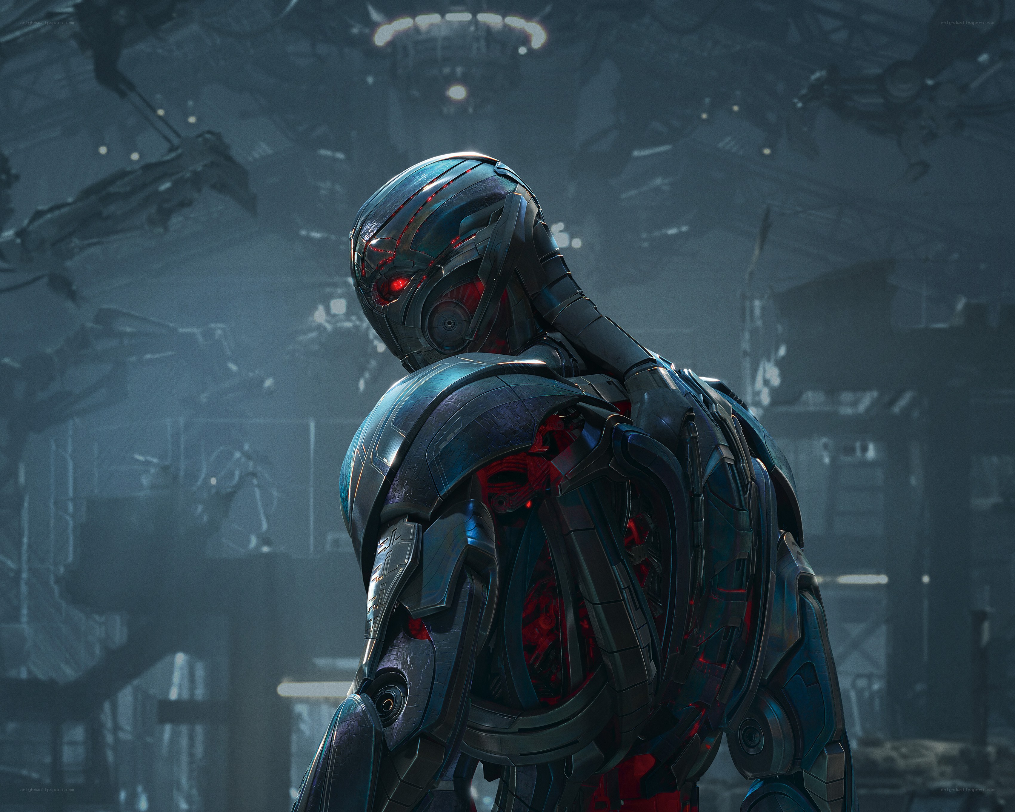Ultron in a dark facility