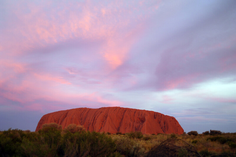 Uluru at sunset