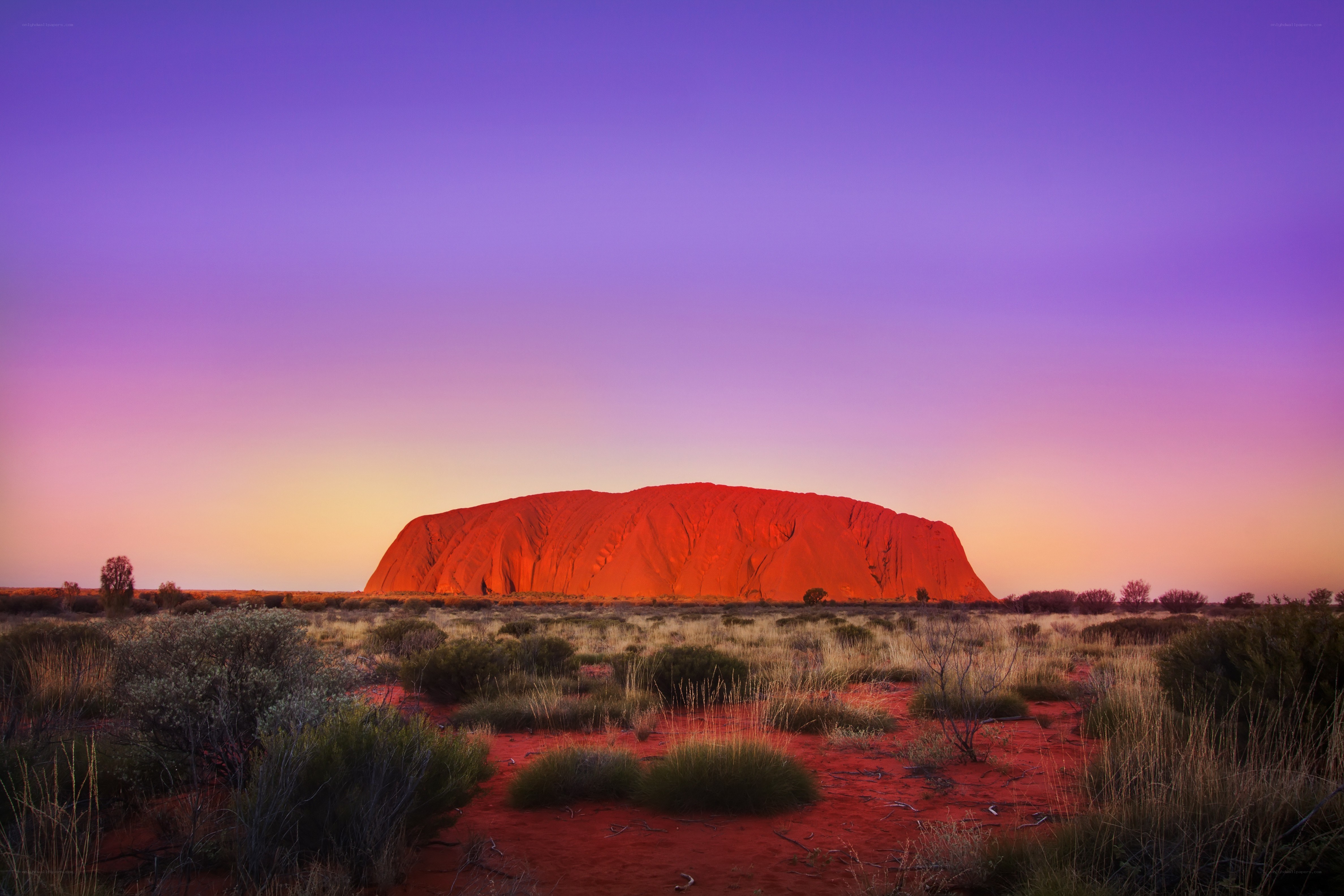 Uluru at sunset