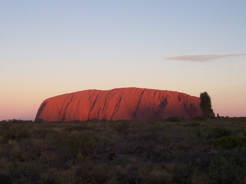 Uluru at Sunset — Red, Serene