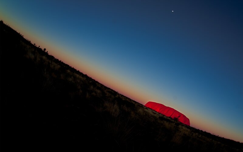 Uluru at Sunset — Red