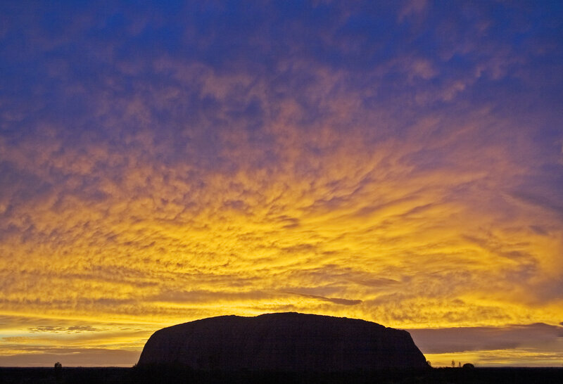 Uluru at Sunset — Yellow