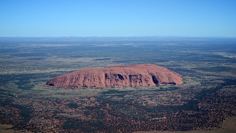 Uluru from the air