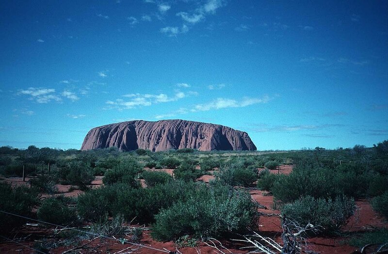 Uluru in the Australian outback